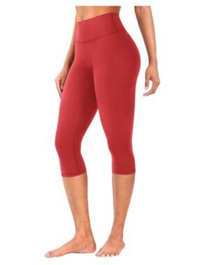 Capri Leggings, High Stretch Nylon Spandex, Hidden Scrunch Workout Yoga Pants